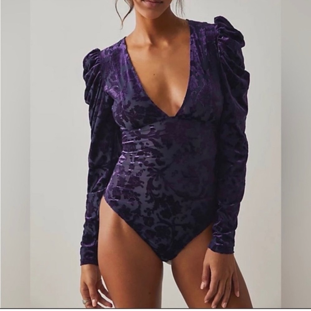 Free People Magic Hour Bodysuit Deep Sea Size Small - Picture 2 of 6